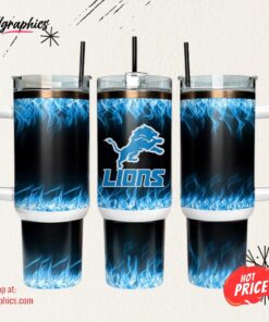 Detroit Lions 40oz Tumbler NFL Tumbler Wrap