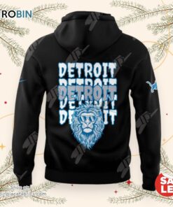 Detroit Lions Angry Runs Hoodie   Black