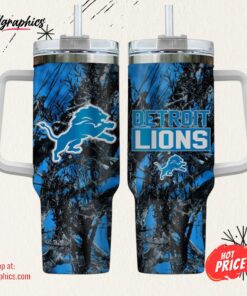 Detroit Lions NFL Hunting Personalized Stanley Tumbler 40oz