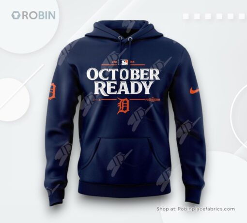Detroit Tigers 2024 October Ready Clinched Postseason AOP Clothing (Hoodie, Sweatshirt, T Shirt)
