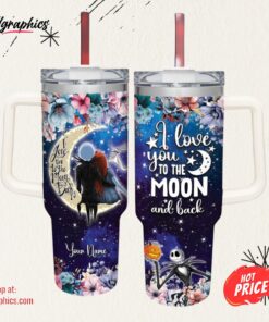 Disney Jack Skellington I Love You To The Moon &Amp Back 40oz Stainless Steel Tumbler
