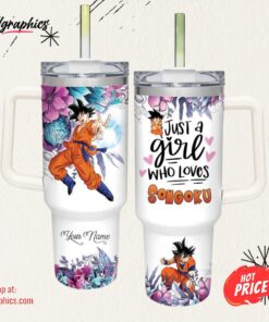 Disney Just A Girl Loves Songoku 40oz Stainless Steel Tumbler