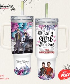 Disney Just A Girl Loves The Winchesters Supernatural 40oz Stainless Steel Tumbler