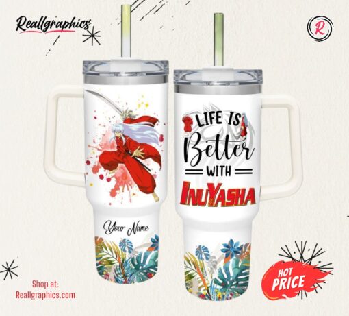 Disney Life Is Better With Inuyasha 40oz Tumbler
