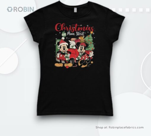 Disney Mickey And Mickey Minnie Christmas On Main Street Shirt
