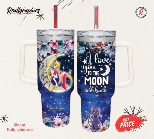 Disney Sailor Moon I Love You To The Moon &Amp Back 40oz Stainless Steel Tumbler
