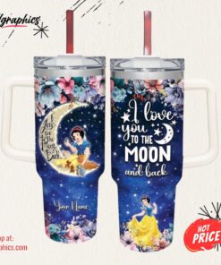 Disney Snow White I Love You To The Moon &Amp Back 40oz Stainless Steel Tumbler