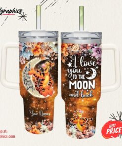 Disney Tigger I Love You To The Moon &Amp Back 40oz Stainless Steel Tumbler
