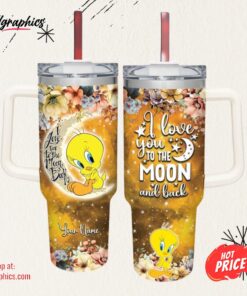 Disney Tweety I Love You To The Moon &Amp Back 40oz Stainless Steel Tumbler