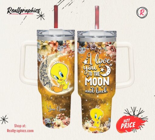 Disney Tweety I Love You To The Moon &Amp Back 40oz Stainless Steel Tumbler