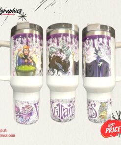Disney Villains 40Oz Quencher Tumbler Cup 40 Oz Stainless Steel Stanley Cups Dupe With Handle NEW Disney Villains 40Oz Quencher Tumbler Cup 40 Oz Stainless Steel Stanley Cups Dupe With Handle NEW