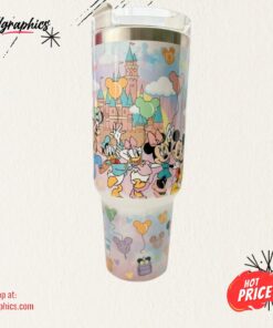 Disneyland Tumbler Magical Kingdom Disney World Park 40oz Traveler Cup Mickey And Minnie Mouse Stainless Steel Stanley Tumbler Dupe