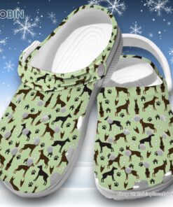 Doberman Pinscher Camo 3D Printed Crocs Clogs Shoes