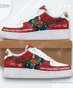 Dolly Parton Have A Holly Dolly Christmas Air Force 1 Sneakers