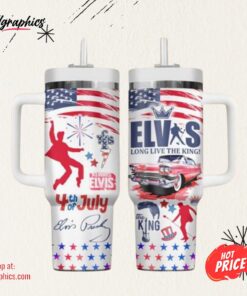 Elvis Presley 2024 Happy Independence Day Stanley Tumbler