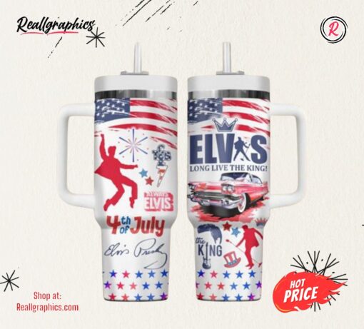 Elvis Presley 2024 Happy Independence Day Stanley Tumbler