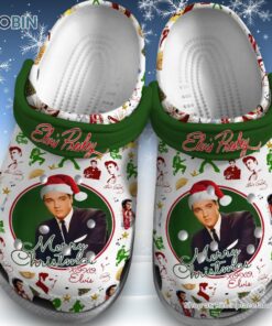 Elvis Presley Merry Christmas Classic Crocs