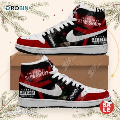Eminem The Death Of Slim Shady Parental Advisory Explicit Content Air Jordan 1, Hightop
