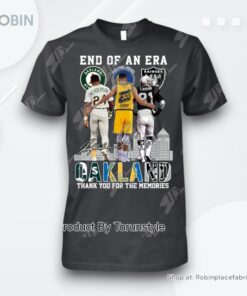 End Of An Era Oakland Thank You For The Memories T Shirt