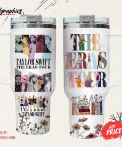 Eras Tour 40oz Tumbler Taylor Swift Stanley Quencher with Handle