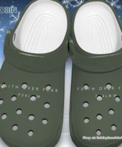 Faith Over Fear 3D Printed Crocs Clogs Shoes