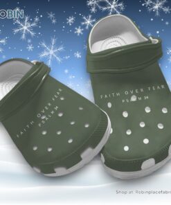 Faith Over Fear 3D Printed Crocs Clogs Shoes