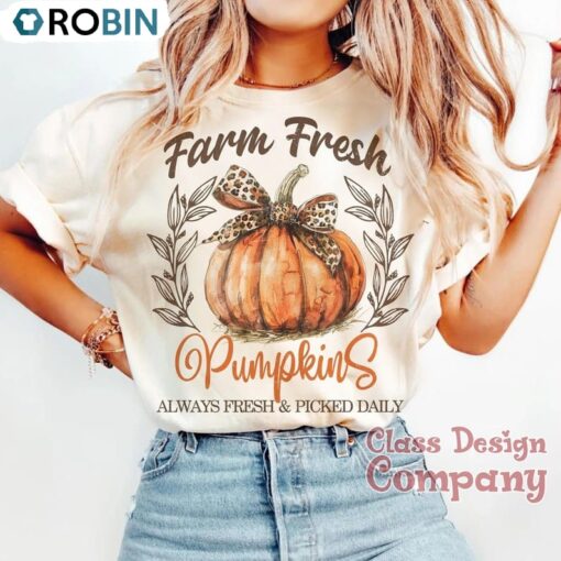 Fall Farm Retro Fresh Pumpkins Coquette Shirt Unisex Shirt