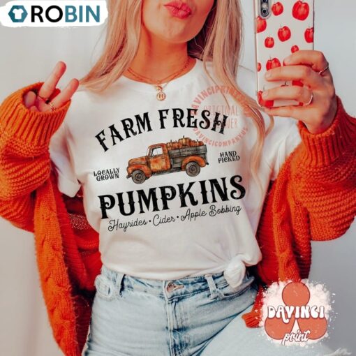 Farm Fresh Fall Pumpkins Shirt Unisex Shirt