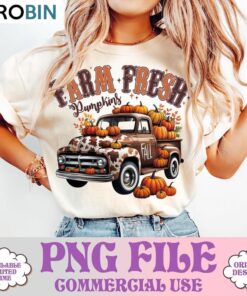 Farm Retro Fall Fresh Pumpkins Shirt Unisex Shirt