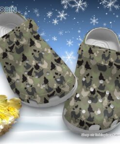 Farmer Chicken Camo 3D Printed Crocs Clogs Shoes