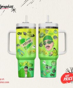 Feid Ferxxo Green 40 oz Stanley Tumbler