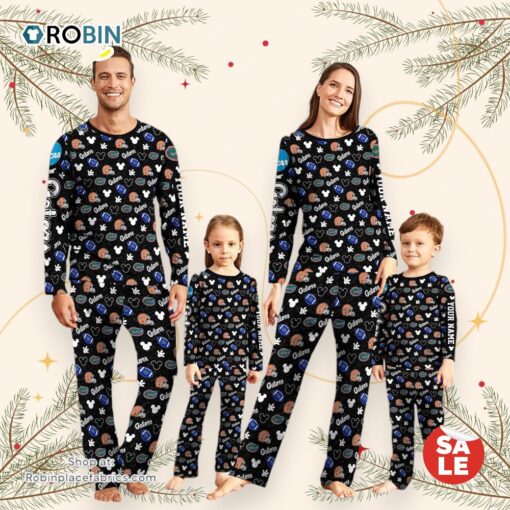 Florida Gators NCAA And Mickey  Mouse Pajamas Custom Your Name