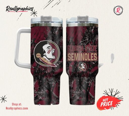Florida State Seminoles Realtree Hunting 40oz Tumbler