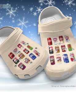 Fluffy Dr Pepper Soda 3D Printed Crocs Fluffy Dr Pepper Soda 3D Printed Crocs