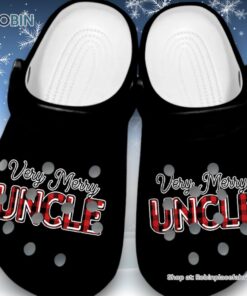 Fluffy Very Merry Uncle 3D Printed Crocs Shoes Fluffy Very Merry Uncle 3D Printed Crocs Shoes