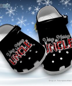 Fluffy Very Merry Uncle 3D Printed Crocs Shoes Fluffy Very Merry Uncle 3D Printed Crocs Shoes