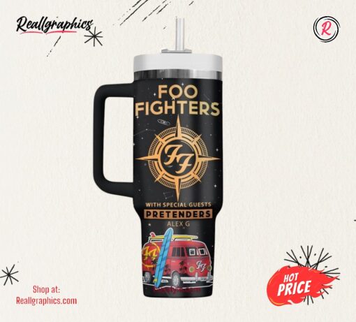 Foo Fighters With Soecial Guests Pretenders Alex G Tour 2024 Stanley Tumbler 40oz