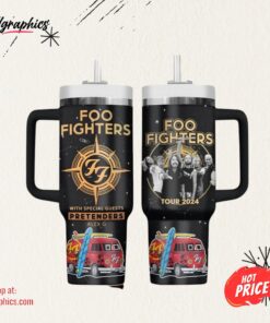 Foo Fighters With Soecial Guests Pretenders Alex G Tour 2024 Tumbler 40oz