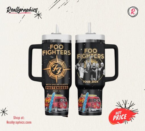 Foo Fighters With Soecial Guests Pretenders Alex G Tour 2024 Tumbler 40oz