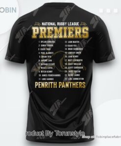 Four Peat Premiers Penrith Panthers 2024 T Shirt