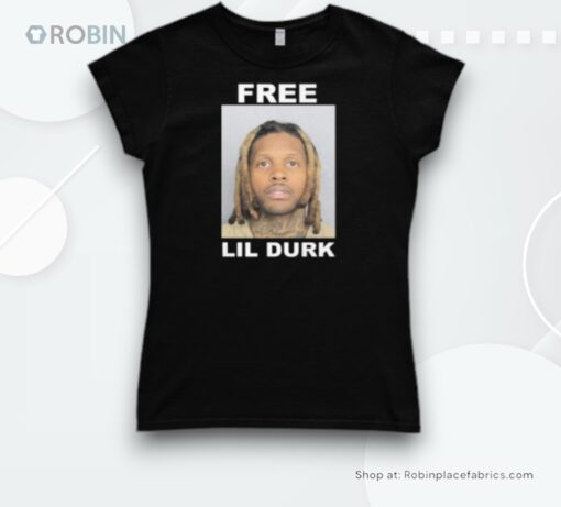 Free Lil Durk Mugshot Shirt