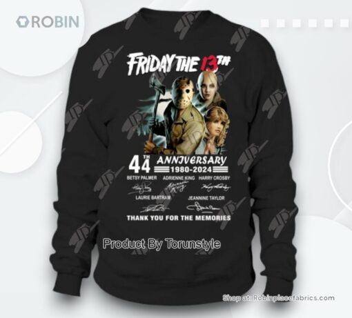 Friday The 13th 44th Anniversary 1980 2024 Thank You For The Memories T Shirt