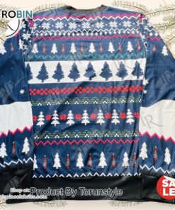 Funny Bulldog Beer Christmas Sweater   Festive Holiday Knit with Christmas Trees & Snowflakes for Men and Women Funny Bulldog Beer Christmas Sweater   Festive Holiday Knit with Christmas Trees & Snowflakes for Men and Women