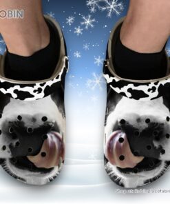 Funny Cow Face 3D Printed Crocs Clogs Shoes Shoes For Men And Women Funny Cow Face 3D Printed Crocs Clogs Shoes Shoes For Men And Women