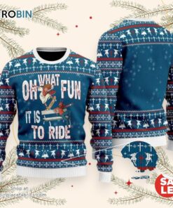 Funny Jesus Ride Skateboarding With Satan Ugly Christmas Sweater, Jesus Christmas Sweater