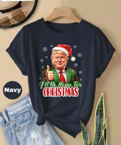 Funny Trump 2024 Santa Claus T Shirt, Christmas Holiday Tee