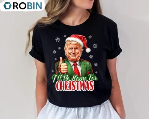 Funny Trump 2024 Santa Claus T Shirt, Christmas Holiday Tee