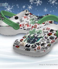 Ghosh Skull Halloween Style Green Classic Crocs Ghosh Skull Halloween Style Green Classic Crocs