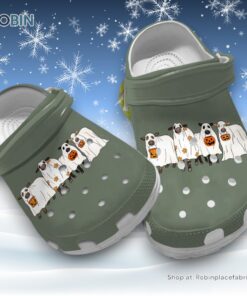 Ghost Cows Halloween 3D Printed Crocs Shoes