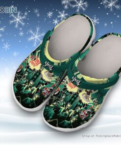 Ghost Rock Green Halloween Style Classic Crocs